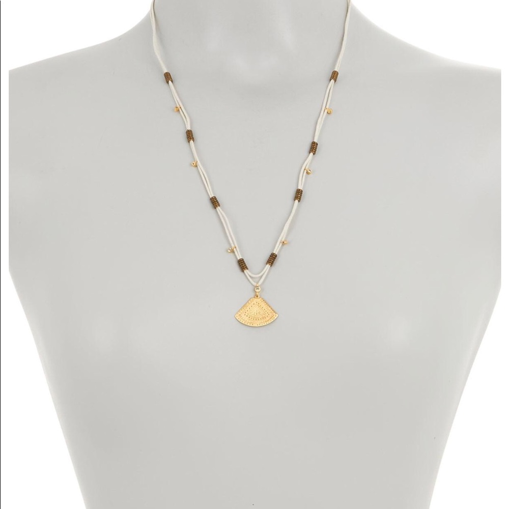 Elizabeth and James Mae Beaded Triangle Necklace